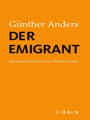 cover image of Der Emigrant